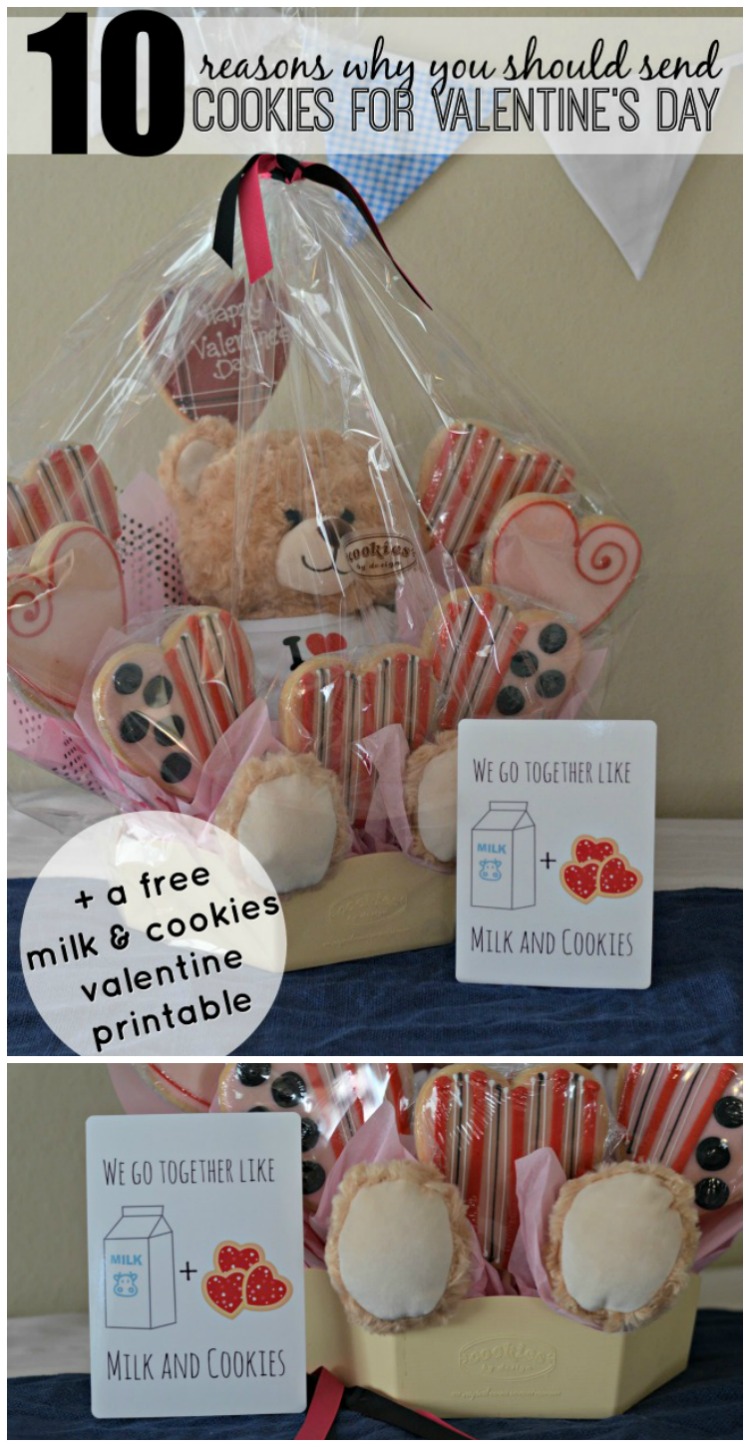 Looking for great gifts for your loved ones on Valentine's Day? 10 reasons why you should send cookies! #cookiesbydesign #ValentinesDay