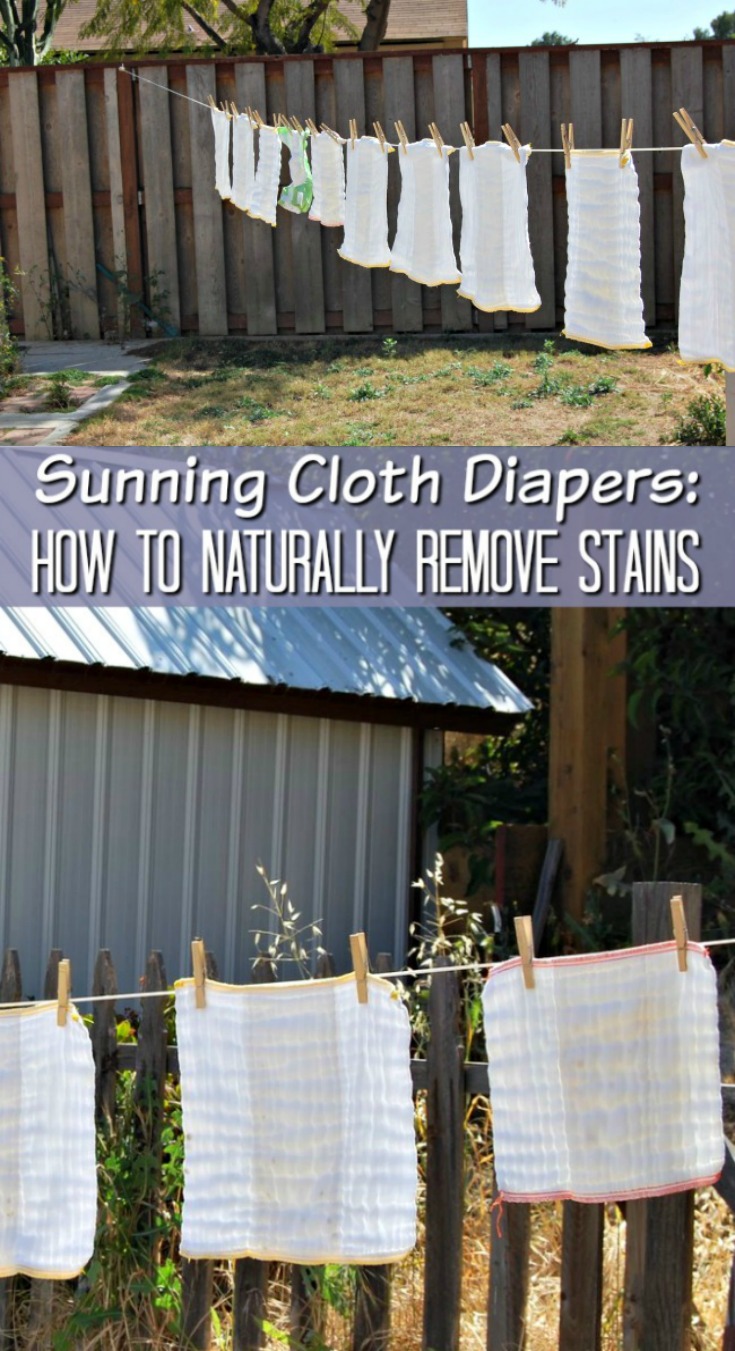 how to remove stains from cloth diapers