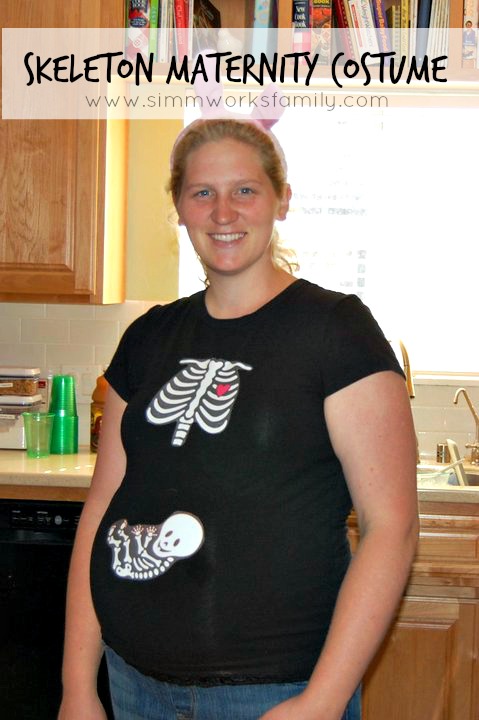 Skeleton Maternity Costume