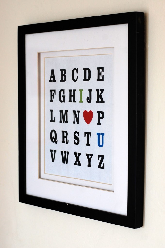 I Love You Printable