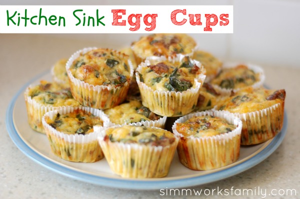 Kitchen Sink Egg Cups {Breakfast Recipe}