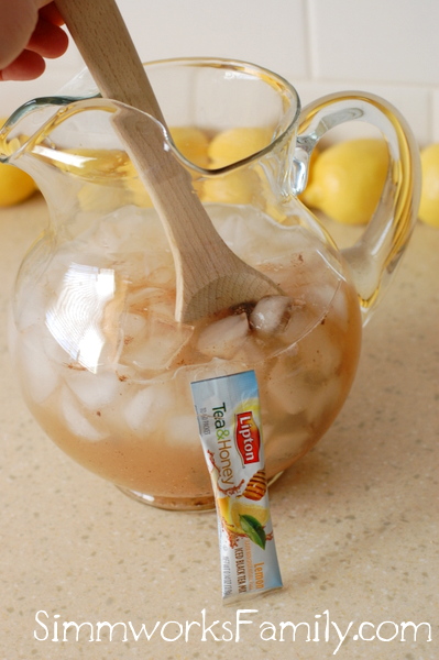 Sparkling Lemonade Iced Tea & Honey Lipton #FamilyTeaTime