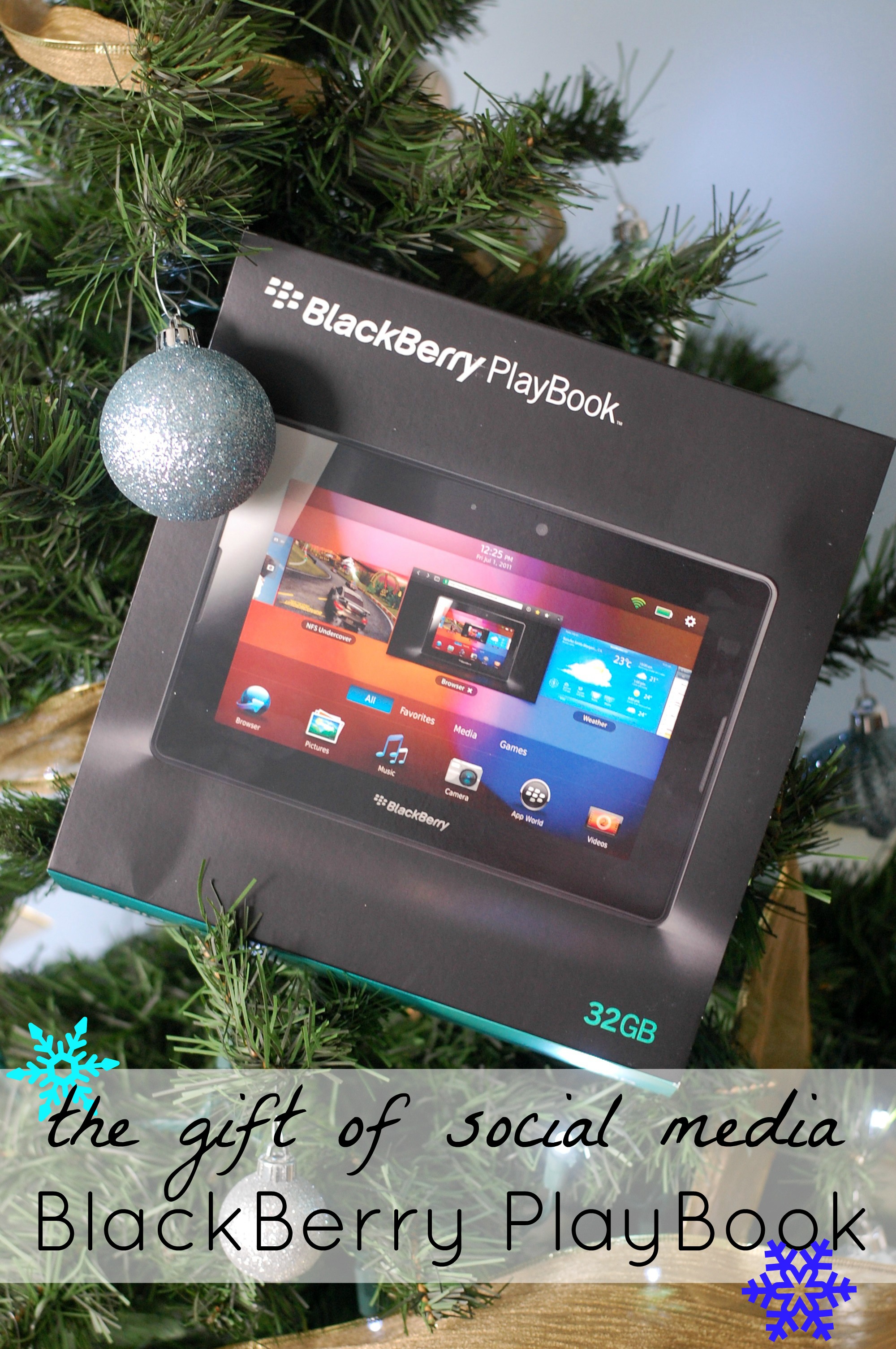 BlackBerry PlayBook gift of social media