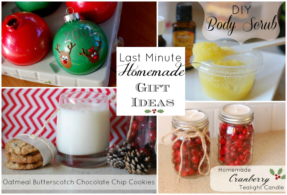 Last Minute Homemade Gift Ideas