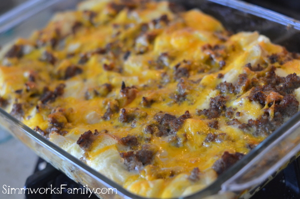 sausage and egg breakfast casserole baked