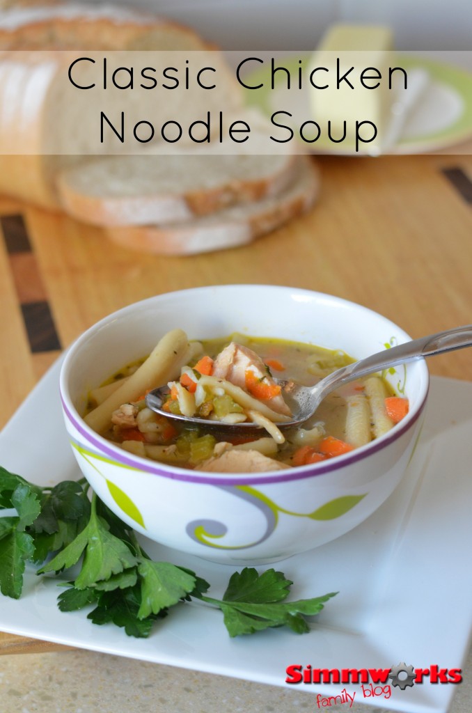 Classic Chicken Noodle Soup - A Crafty Spoonful