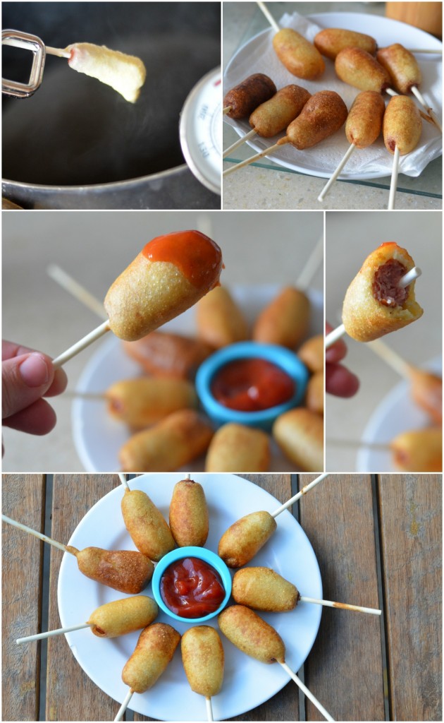 Mini Corn Dogs cooked