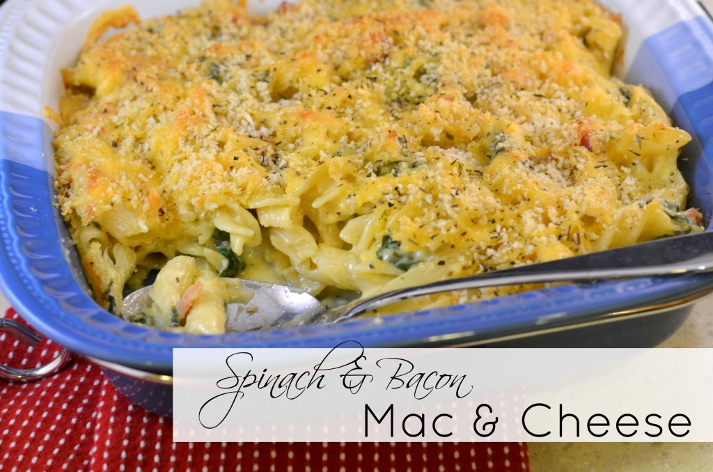 Spinach and Bacon Mac and Cheese