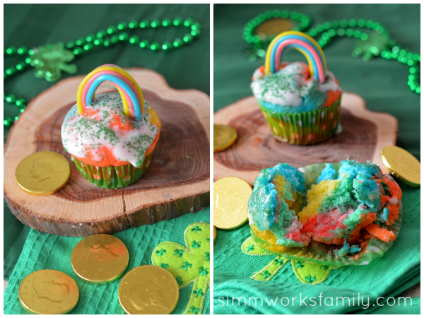 Rainbow Cupcakes decorated