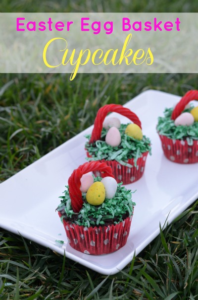 Easter Egg Basket Cupcakes