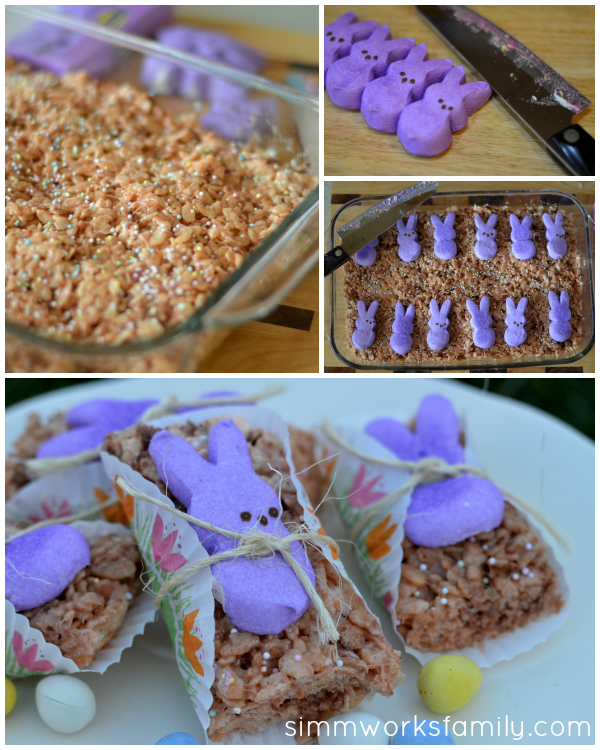 Peeps Rice Krispie Treats finished