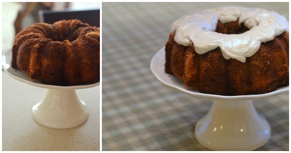 Marble Bundt Cake frosted