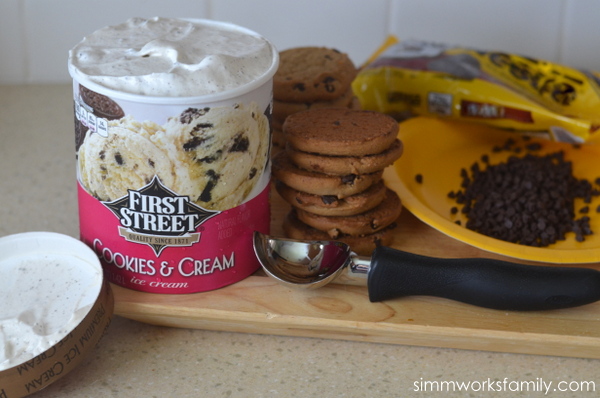 First Street Ice Cream Cookie Sandwich #ChooseSmart  ingredients