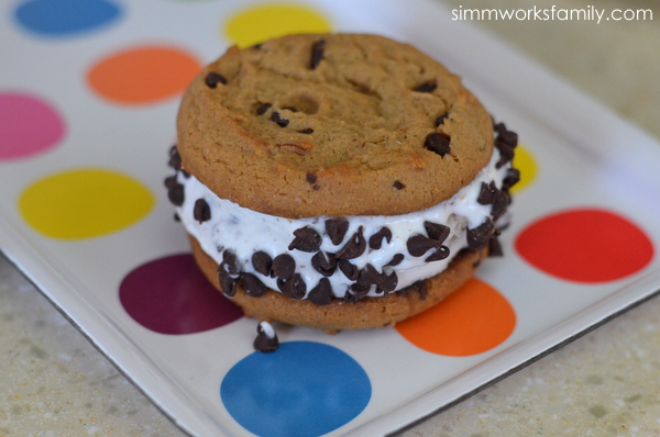 First Street Ice Cream Cookie Sandwich #ChooseSmart  re-freeze before serving