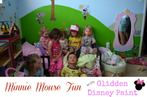 Glidden Disney Paint Minnie Mouse Makeover - guests