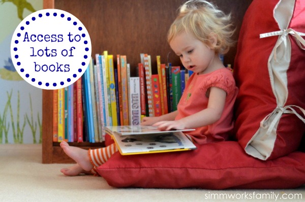 Kids Reading Nook Idea - Access to Books