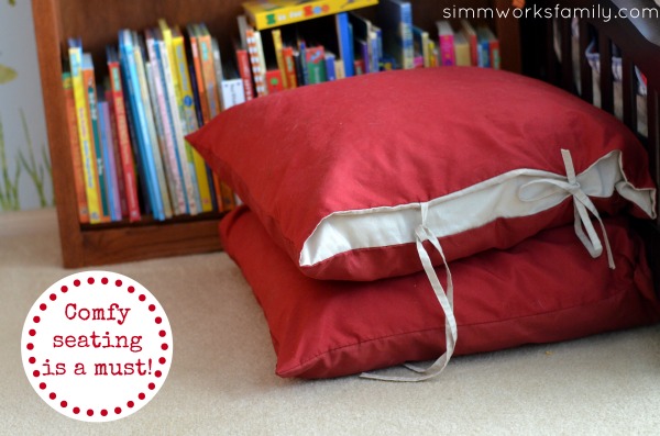 Kids Reading Nook Ideas - Comfy Seating a Must