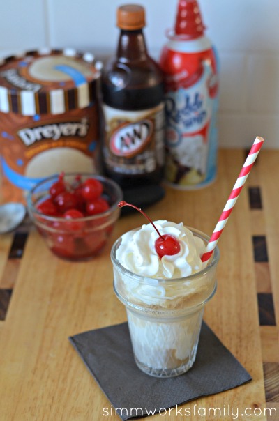 How to Make the Perfect Root Beer Float whipped cream and cherry on top