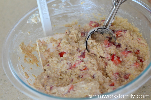 Strawberry Muffins with Greek Yogurt batter