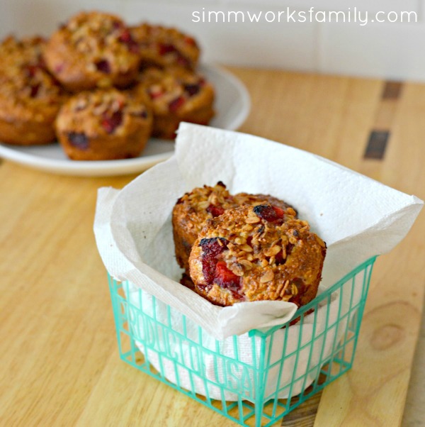 Strawberry Muffins with Greek Yogurt square 1