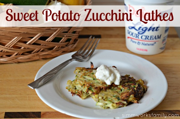 Sweet Potato Zucchini Latkes landscape