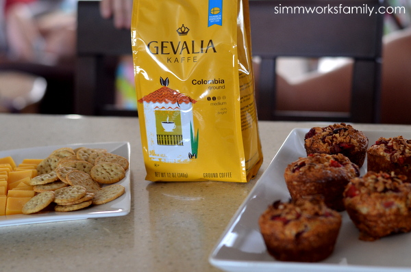 gevalia coffee food at book club