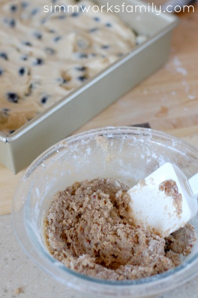 Blueberry Coffee Cake crumb topping