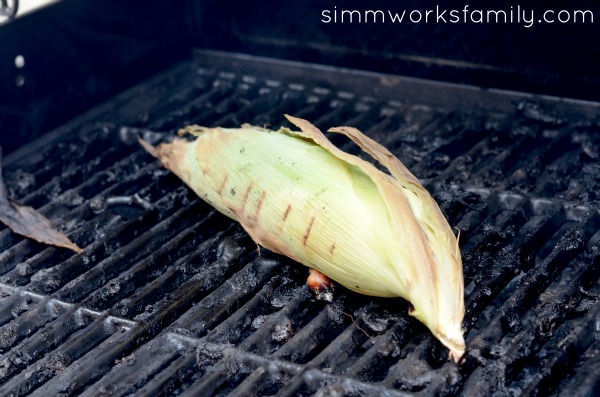 corn on the cob with herb butter - cooked on the barbecue