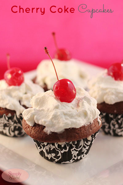 Cherry Coke Cupcakes