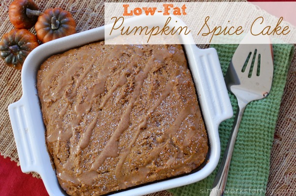 Low-Fat Pumpkin Spice Cake with Apple Cider Glaze