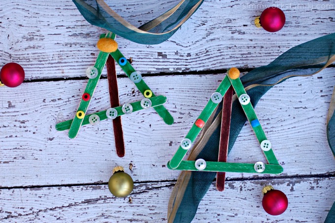 craft stick christmas tree 2