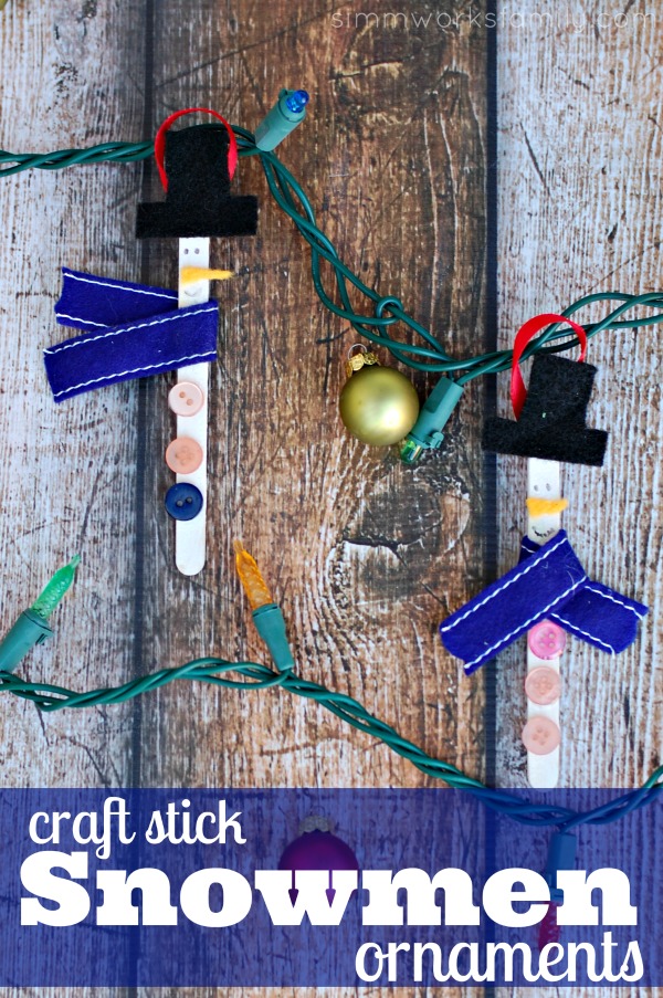 craft stick snowman ornament 3
