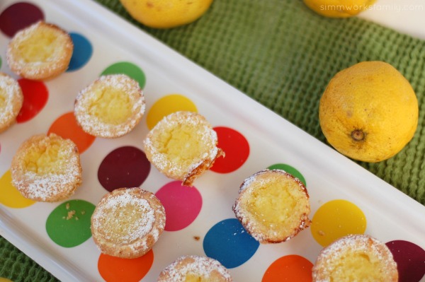 lemon tartlets close up