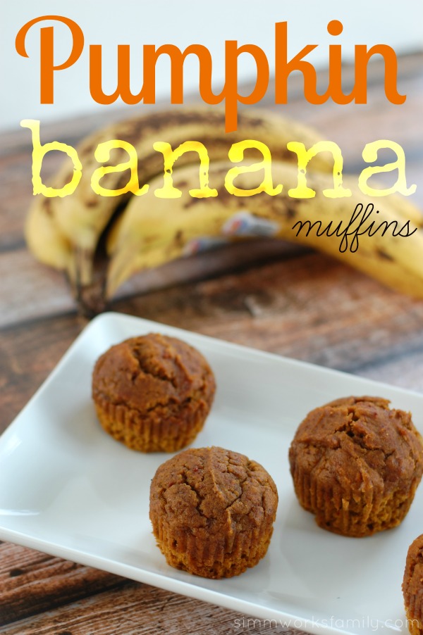 pumpkin banana muffins