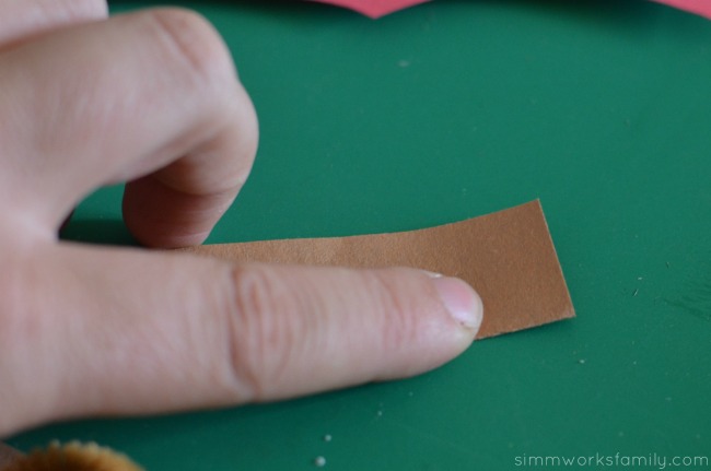 Turkey Napkin Rings fold paper in half