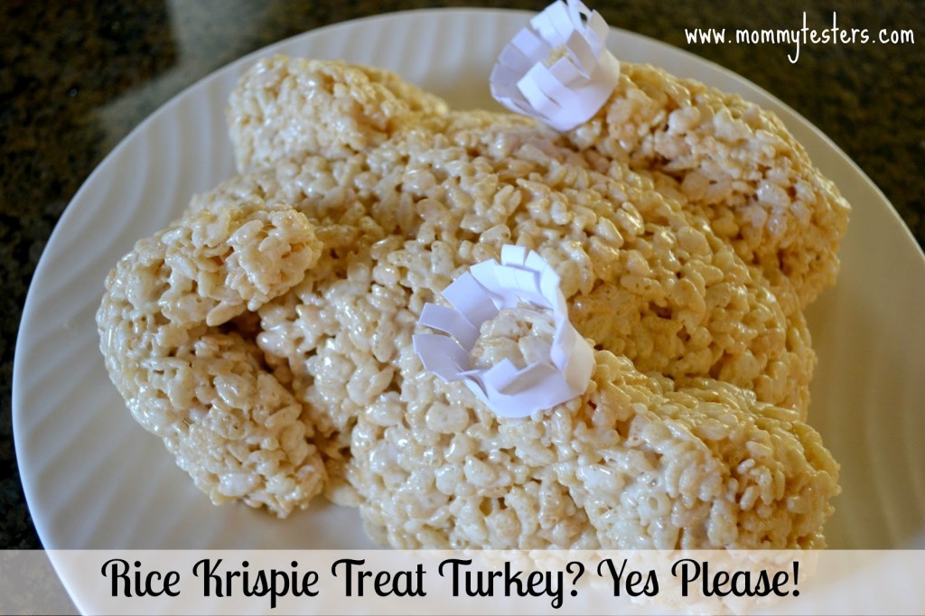 rice krispie treat turkey mommy testers