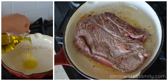 Campbell's Slow Cooker Success brown meat