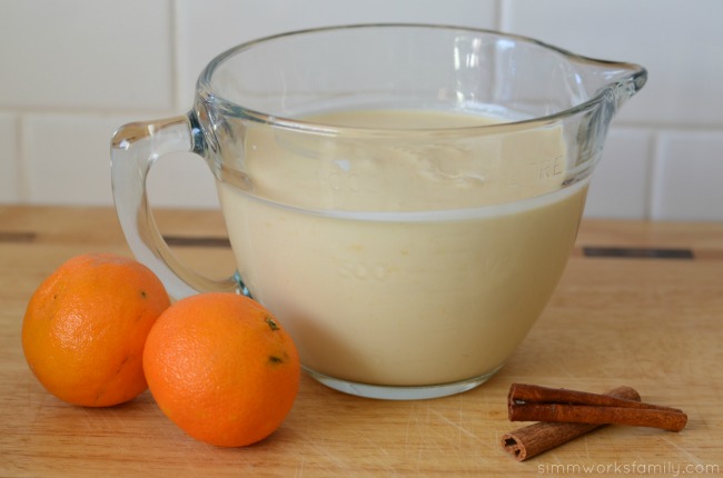 Mandarin Orange Cream Pops mixture