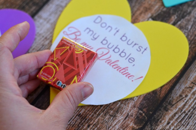 bubble gum valentine printable sugarfree gum