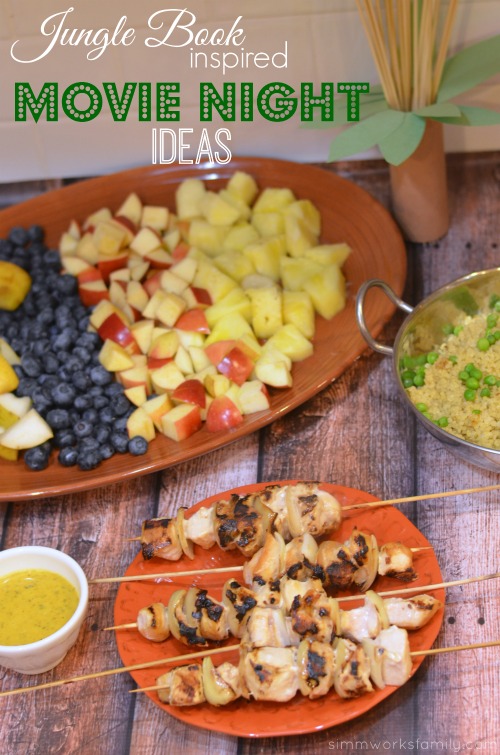 Movie Night Ideas: Jungle Book Inspired Chicken Skewers Recipe