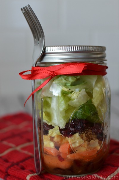 Salad In A Jar Ideas close up