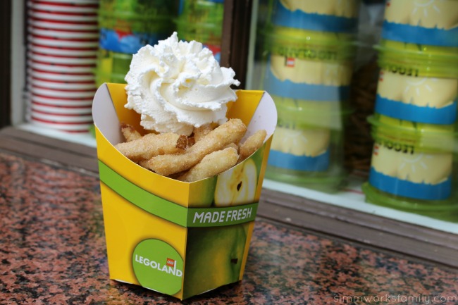 Things to do at Legoland California - indulge in apple fries