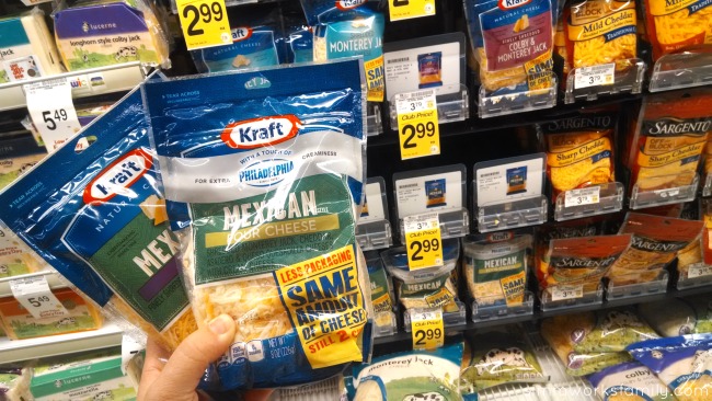 KRAFT cheese display in Safeway