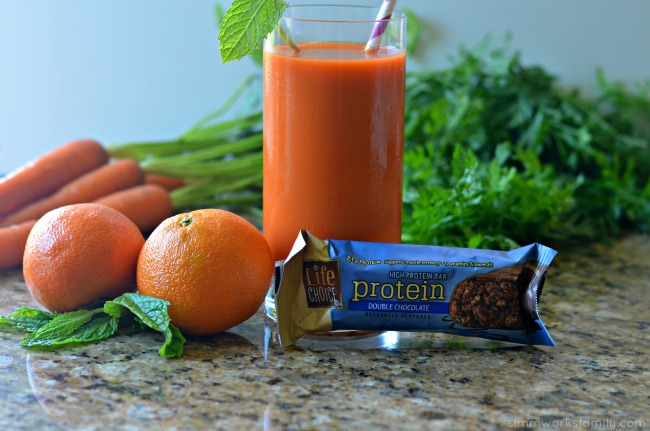 Great High Protein Snacks and a Carrot Tangerine Juice Recipe