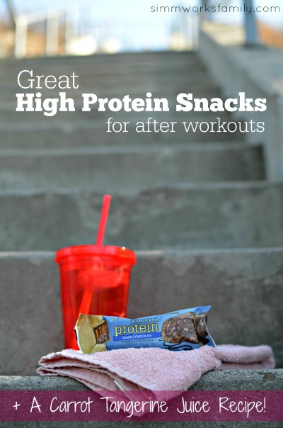 Great High Protein Snacks for After Workouts + A Carrot Tangerine Juice Recipe