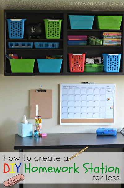 How to Create a DIY Homework Station for Less