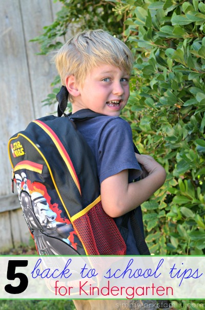 5 Back to School Tips for Kindergarten