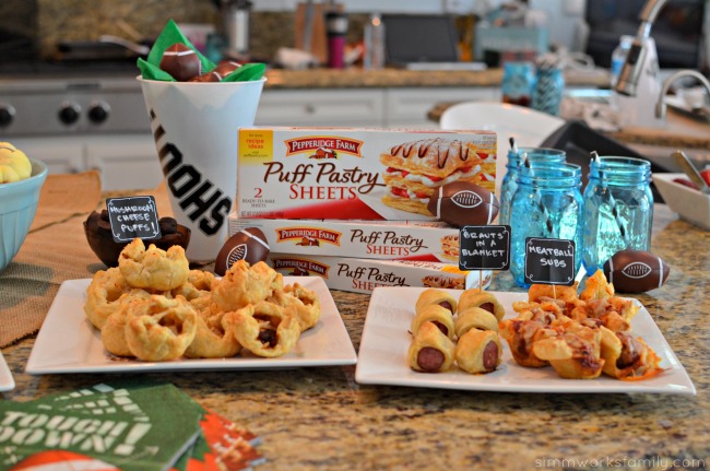 Easy Entertaining with Pepperidge Farm Puff Pastry Appetizers - mushroom cheese puffs