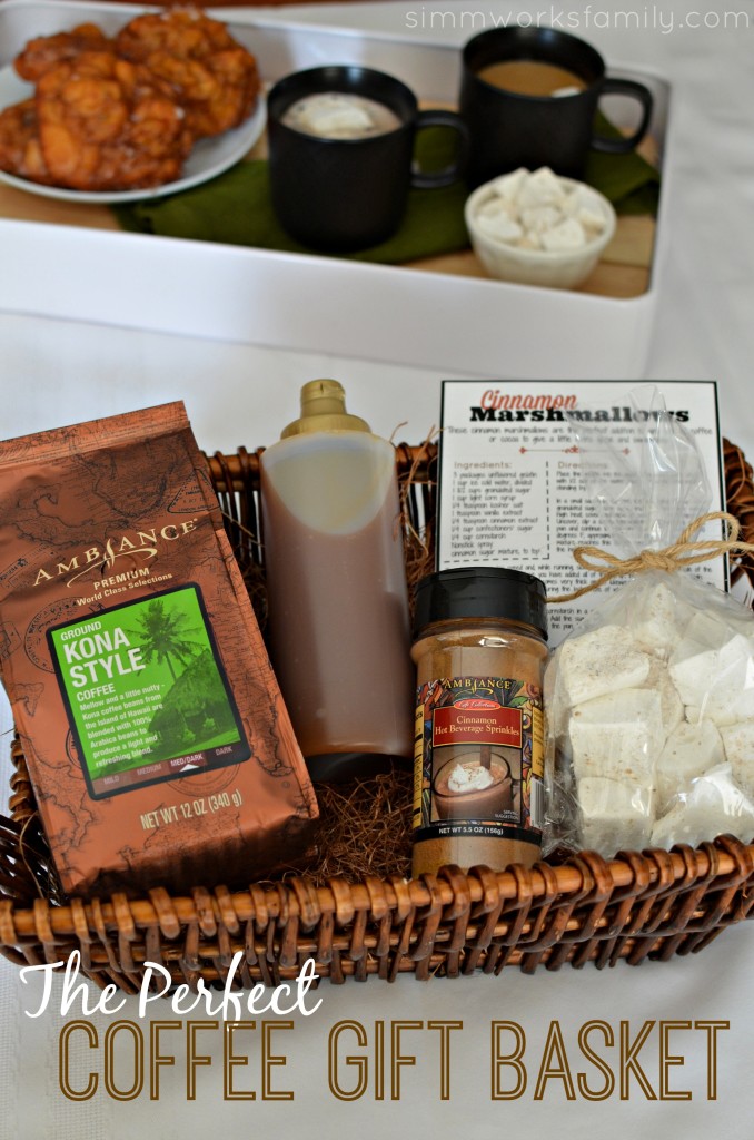 The Perfect Coffee Gift Basket plus a Cinnamon Marshmallow Recipe