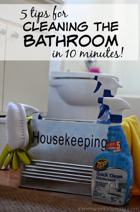 5 Tips for Cleaning The Bathroom in 10 Minutes #TryZep